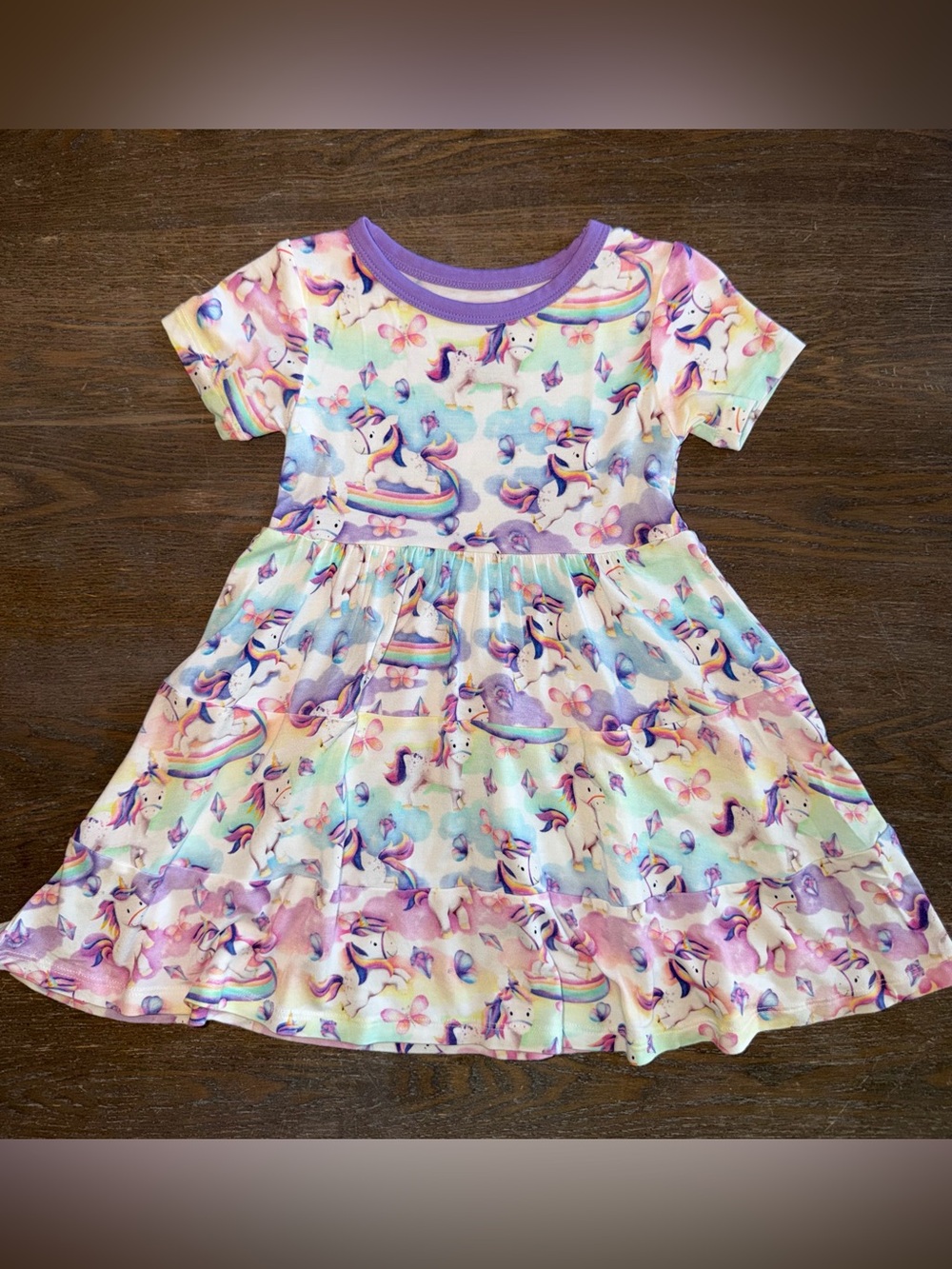Birdie Bean Renee Unicorns Twirl Dress size 2T